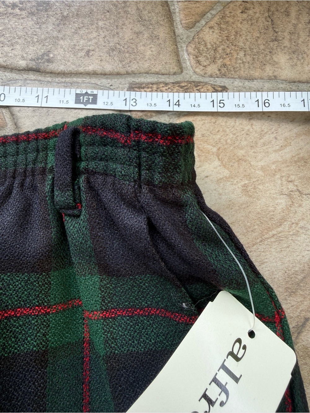 New Alfred Dunner Vintage 90's Green Plaid Wool Skirt Blazer Skirt Set Womens 8 - Picture 10 of 14